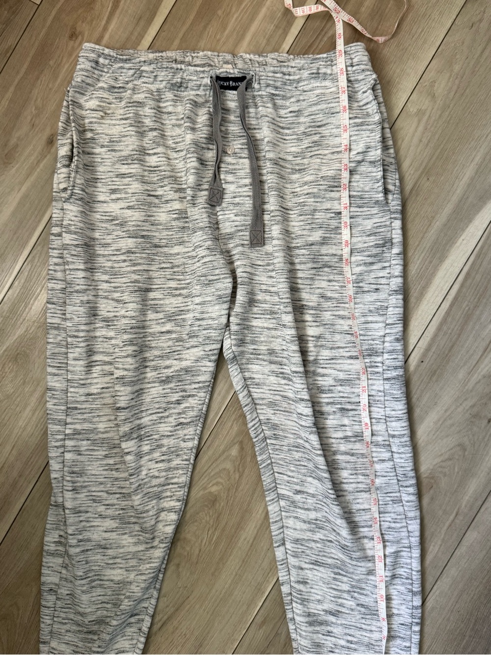 Lucky Brand Heather Gray Drawstring Sweatpants
